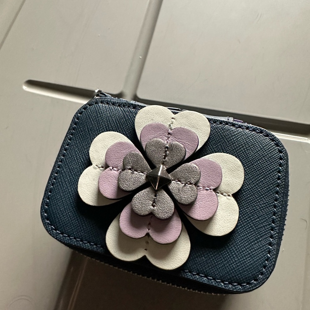 Kate Spade Floral Embellished Travel Jewelry Case